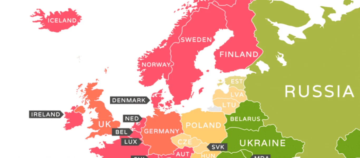 Αυτές είναι οι ακριβότερες και οι φθηνότερες χώρες για να ζήσει κανείς – Που βρίσκεται η Ελλάδα (Εικόνες)